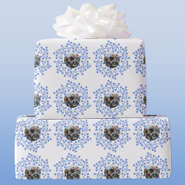 Papel De Presente Feriado Escandinavo de Terra da Estrela da Foto