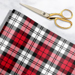Papel De Presente Feriado Rustic Red Black and White Tartan Xadrez<br><div class="desc">Este clássico design de papel de embrulho de feriado apresenta um vermelho e branco rústico com pano de fundo com padrão de xadrez de tartan escocês.</div>
