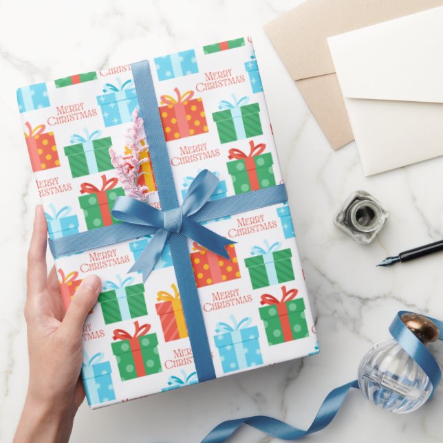 Papel De Presente Feriados de inverno na Caixa de Presente de Natal  (Presentear)