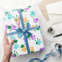 Feriados de Natal impressão e patas verdes