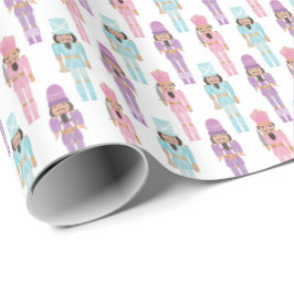 Papel De Presente Feriados de Natal Tradicionais do Quebra-Nozes
