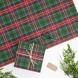 Papel De Presente Feriados de Xadrez Clan MacCulloch Tartan