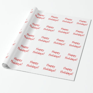 Papel De Presente Feriados Felizes da Fonte Vermelha Natal Desejam