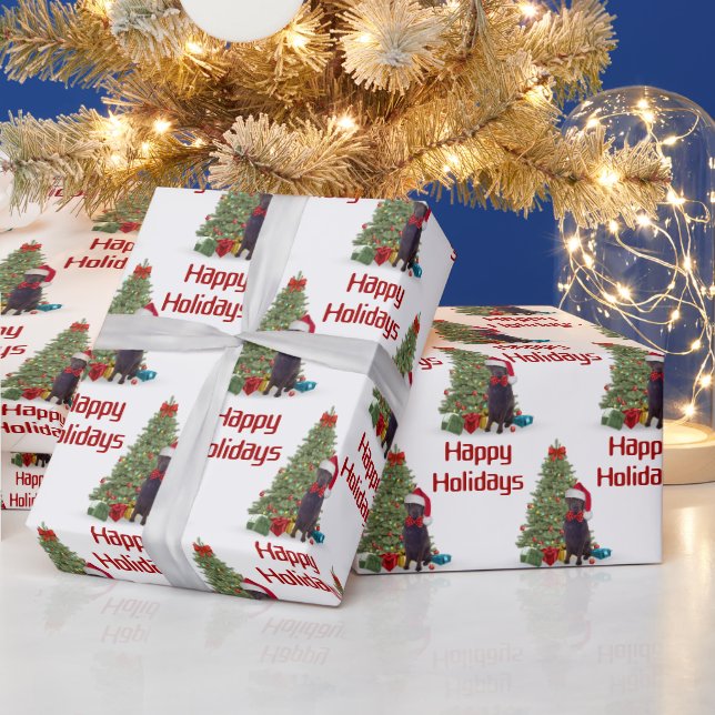 Papel De Presente Feriados Felizes do Laboratório de Chocolate (Feriados)