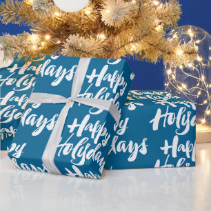 Papel De Presente Feriados felizes religiosos Dias Santa Azul