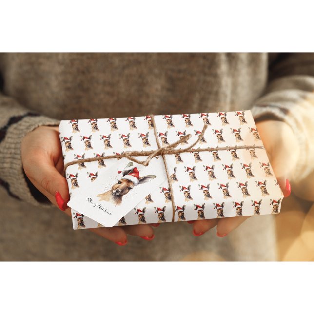 Papel De Presente Férias Alegres, Canguru de Natal  (Criador carregado)