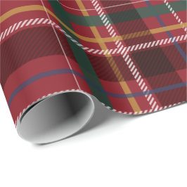 Papel De Presente Férias clássicas da xadrez de Natal