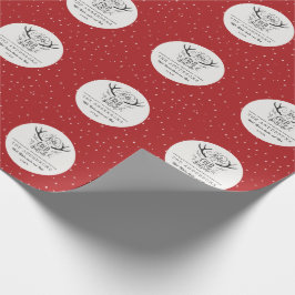 Papel De Presente Férias da fazenda de Natal mais feliz