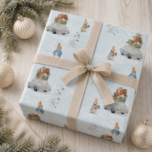 Papel De Presente Férias de inverno dos coelhos