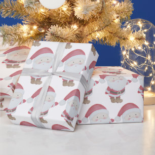 Papel De Presente Férias de Natal de Papais noeis bonitos