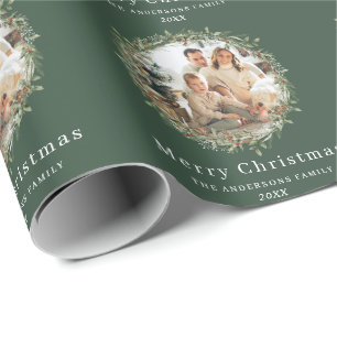 Papel De Presente Ferida de Natal moderna e elegante