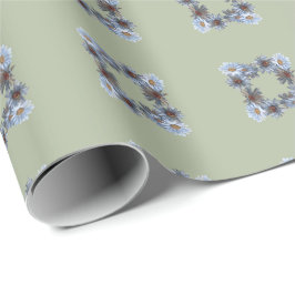 Papel De Presente Fern green floral Gift Wrapping paper