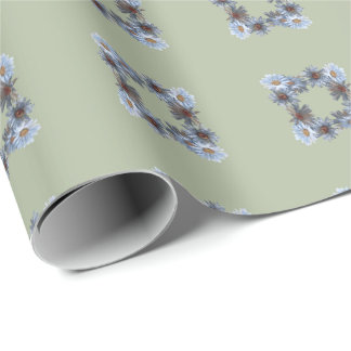 Papel De Presente Fern green floral Gift Wrapping paper