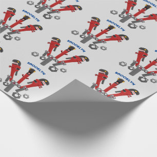 Papel De Presente Ferramentas engraçadas de monstro de wrench