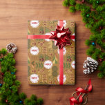 Papel De Presente FesArt Deco Vintage Logotipo Personalizado Natal<br><div class="desc">O logotipo personalizado de Deco de Arte Dourada Festiva Vintage Design de Natal é feito para atender a ocasiões especiais como Natal, aniversários, solteiros e festas de solteiros, noivados, aniversários, dias de as mães e dias de os pais. É uma design simples, mas moderna, elegante e luxuosa. Você pode alterar...</div>