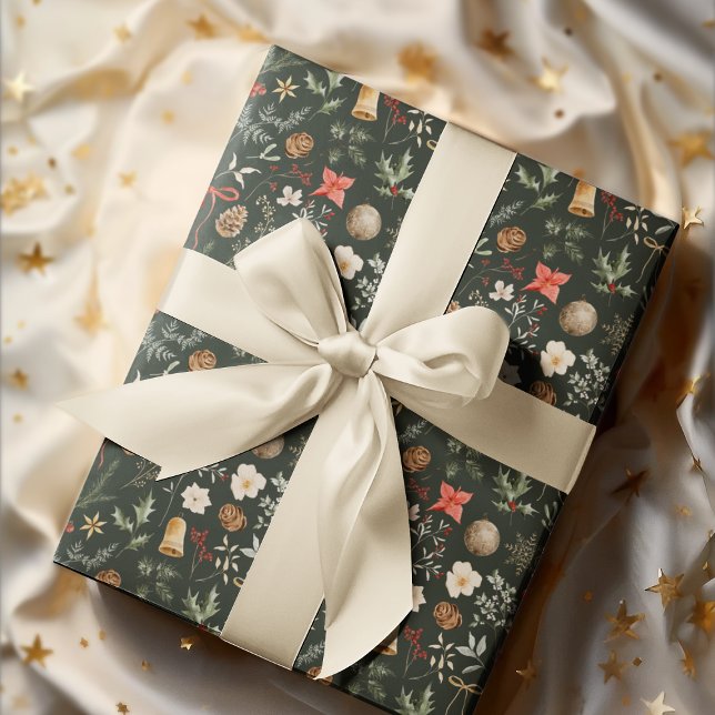 Papel De Presente Festa Botânica de Natal (Criador carregado)