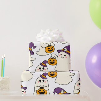 Papel De Presente festa com halloweens