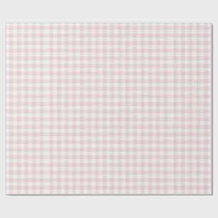 Papel De Presente Festa das Meninas com Xadrez Rosa