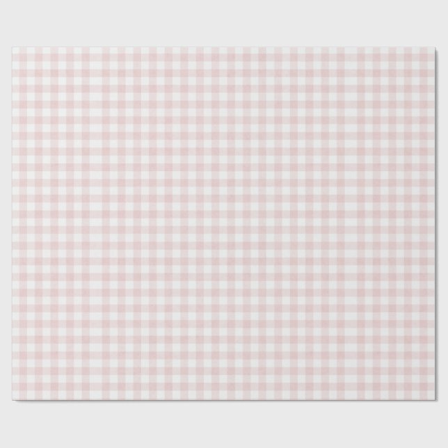 Papel De Presente Festa das Meninas com Xadrez Rosa (Aberto)