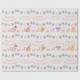 Papel De Presente Festa de aniversário