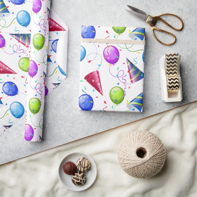Papel De Presente Festa de aniversário (Artesanato)