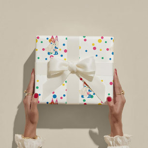 Papel De Presente Festa de Aniversário Conjunta das Irmãs Pastel