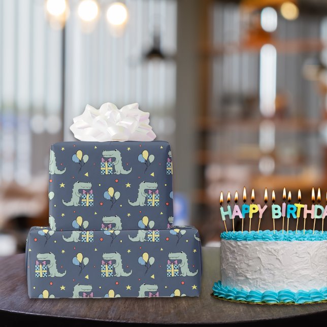 Papel De Presente Festa de aniversário crocodilo (Criador carregado)