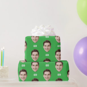 Papel De Presente Festa de Aniversário de 10, 20, 30, 40 anos com Ro