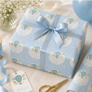 Papel De Presente Festa de Aniversário de 5 anos do menino do Balão