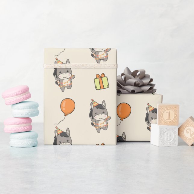 Papel De Presente Festa de Aniversário de criança de Bófia de Bófia (Chá de bebê)