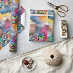 Papel De Presente Festa de Aniversário de Dança Hip Hop para Meninas