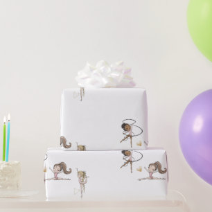 Papel De Presente Festa de Aniversário de Ginástica