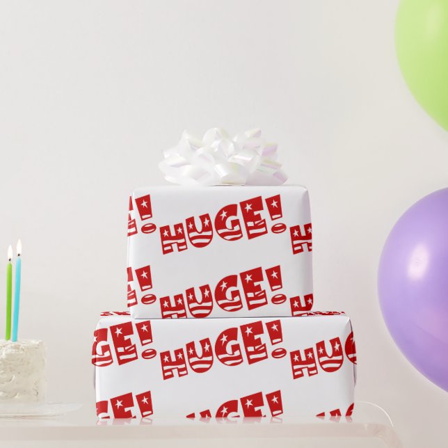 Papel De Presente Festa de Aniversário ENORME da Festa do Trump (Presentes para festas)