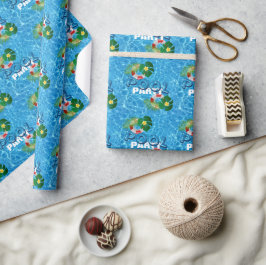 Papel De Presente Festa de Aniversário Infantil na Piscina Legal