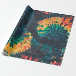 Papel De Presente Festa de Aniversário Inicial Contemporânea Sazonal