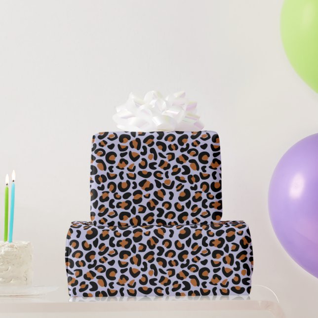 Papel De Presente Festa de aniversário-Padrão-Leopardo Negrito Ofere (Presentes para festas)