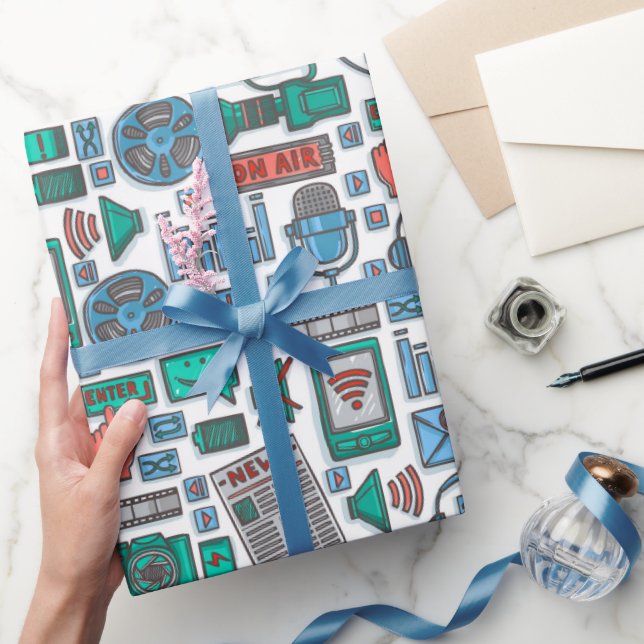 Papel De Presente Festa de aniversário Podcast (Presentear)