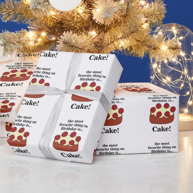 Papel De Presente Festa de Bolo de Aniversário (Feriados)