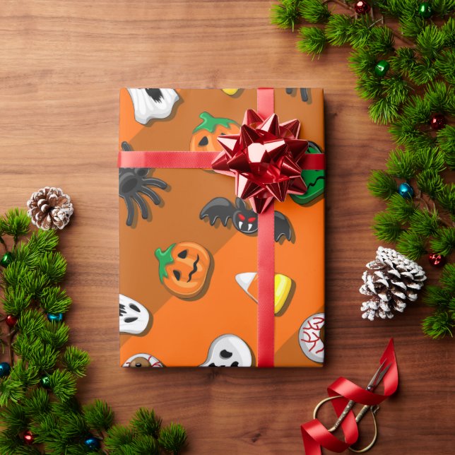 Papel De Presente Festa de Candies do Halloween Spooky (Presente de Natal)