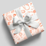 Papel De Presente Festa de Chá Estilo Doodle Caprichoso<br><div class="desc">Papel de embrulho de festa de chá estilo doodle caprichoso,  com bolos,  xícaras de chá e bules</div>