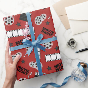 Papel De Presente Festa de cinema em forma de filme