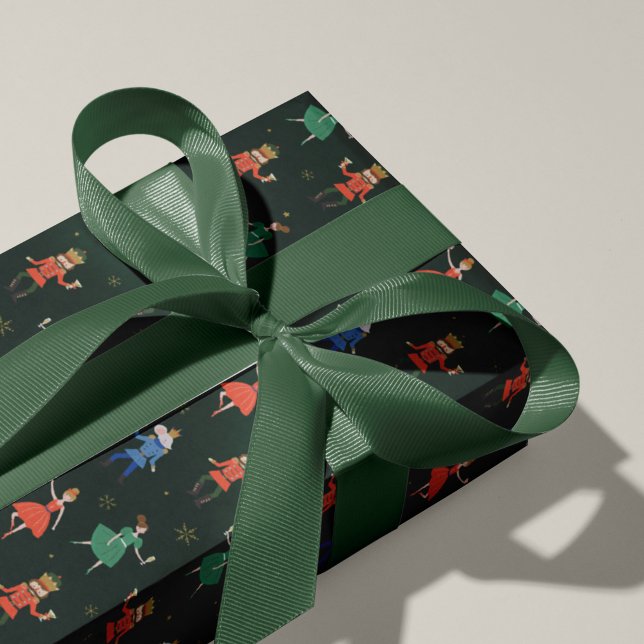 Papel De Presente Festa de Cocktail do Quebra-Nozes Natal (Criador carregado)