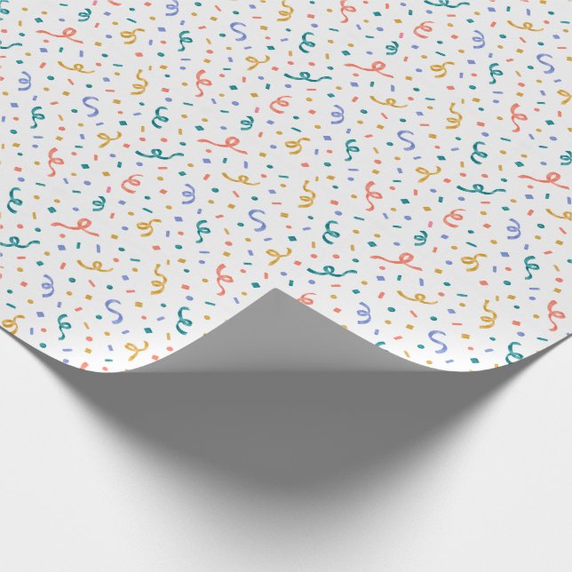 Papel De Presente Festa de Dança com Confetes Celebração (Ponta)