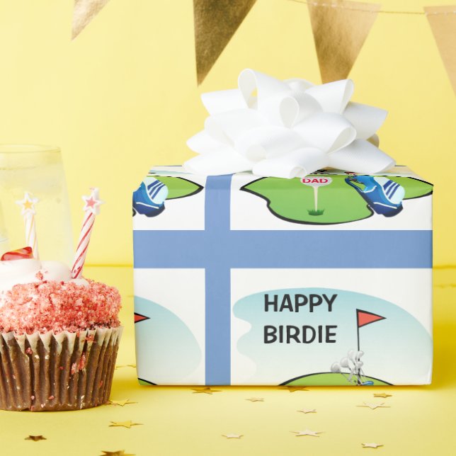 Papel De Presente Festa de desenho animado de passarinho feliz de go (Festa de aniversário)