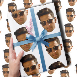 Papel De Presente Festa de Despedida de Solteira com Corte de Rosto 