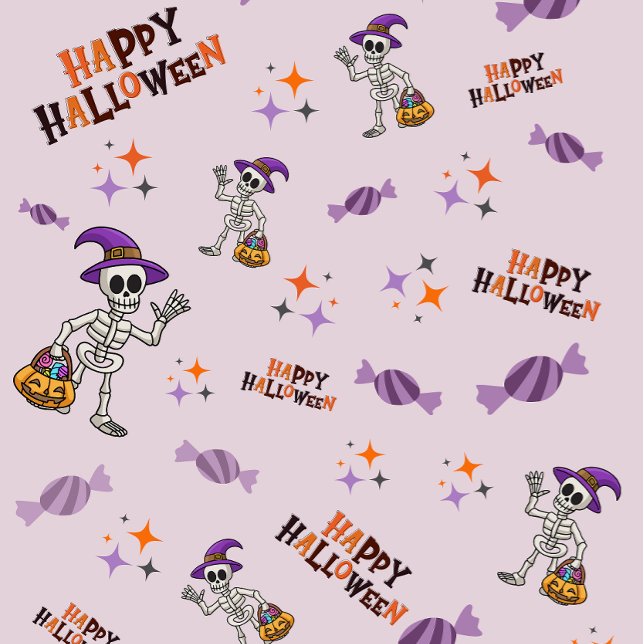 Papel De Presente Festa de Halloween de Figurino Bonito (Criador carregado)