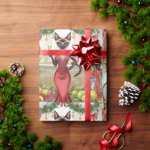 Papel De Presente Festa de Natal de tênis ameaçada para amantes de g