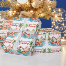 Festa de Natal dos papais noeis na piscina