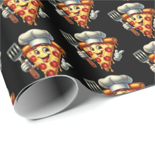 Papel De Presente Festa de panificação de pizzas roladas incríveis