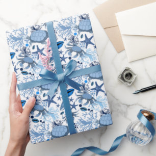 Papel De Presente Festa de praia das tartarugas-do-mar